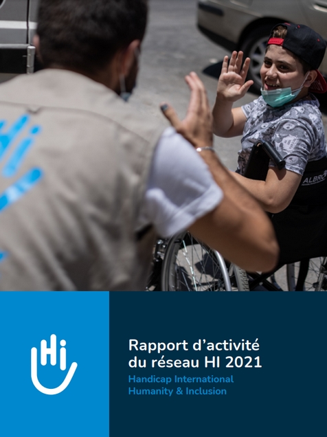 Couverture du rapport d'activité 2021 du réseau HI