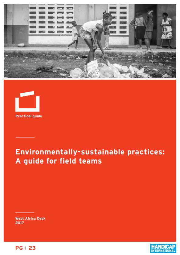 Cover of the practical guide of Environmentally-sustainable practices