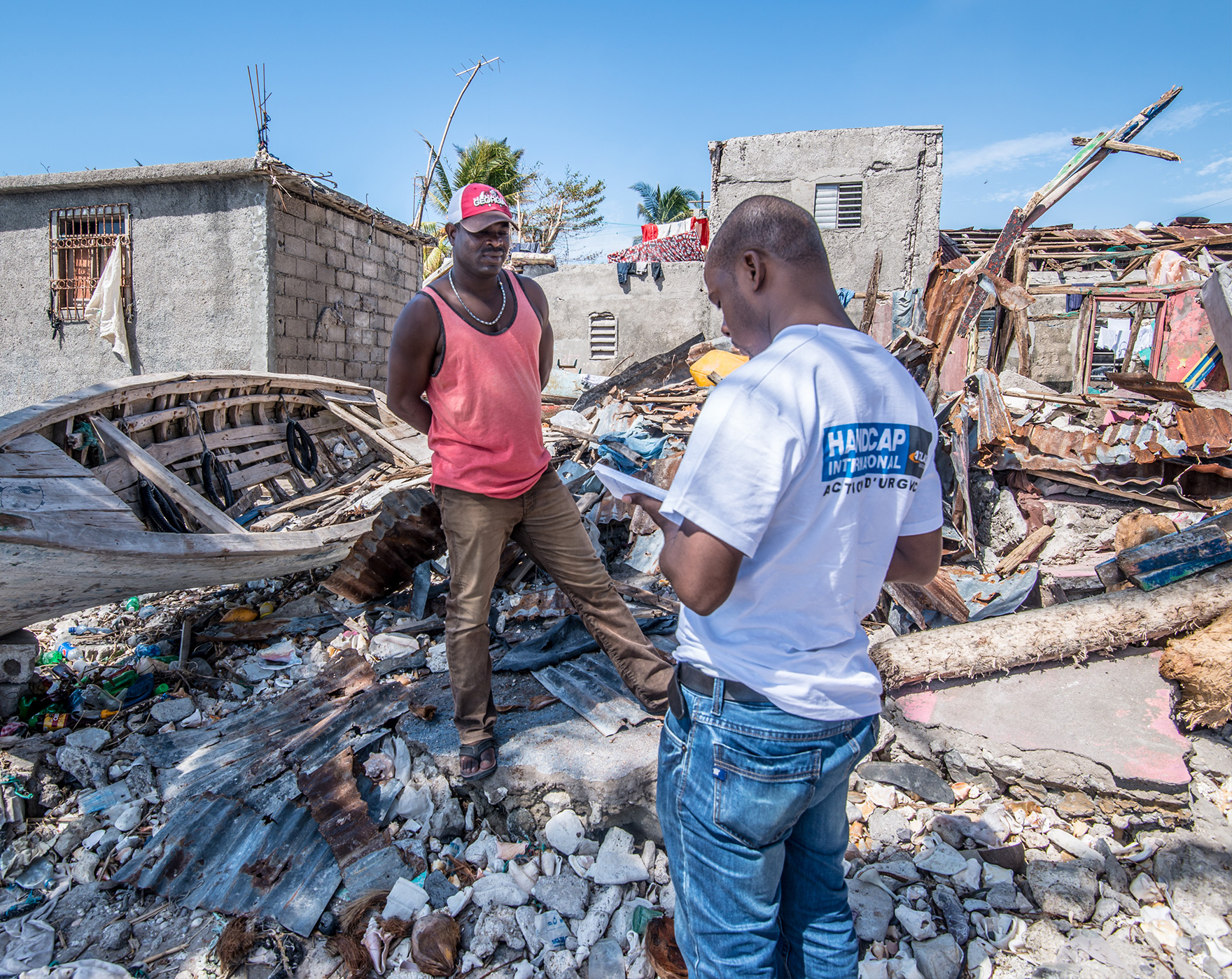 Intervention d'urgence en Haïti, ouragan Matthew.