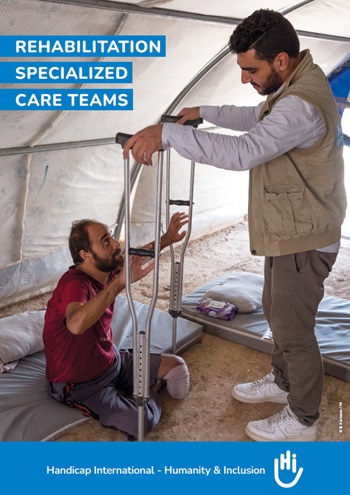 Cover of the Leaflet on HI rehabilitation specialized care teams Cover of the Leaflet on HI rehabilitation specialized care teams