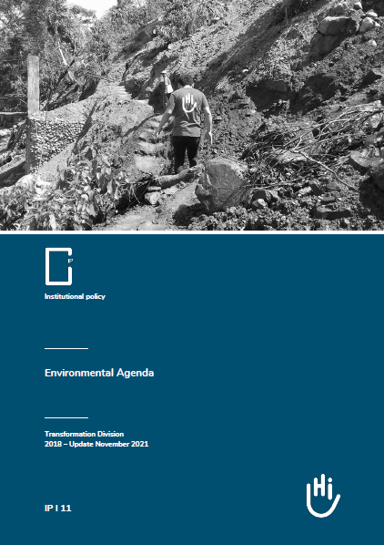Cover of HI's institutional policy: Environmental Agenda