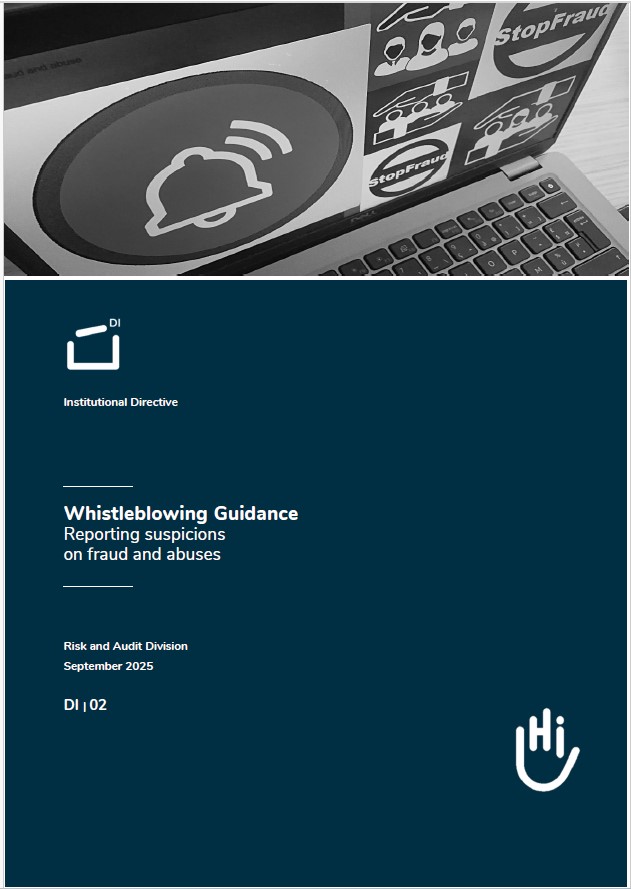 Whistleblowing Guidance Reporting suspicions on fraud and abuses
