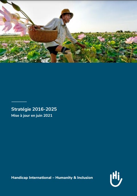 Couverture de la plaquette Stratégie 2016-2025 de HI