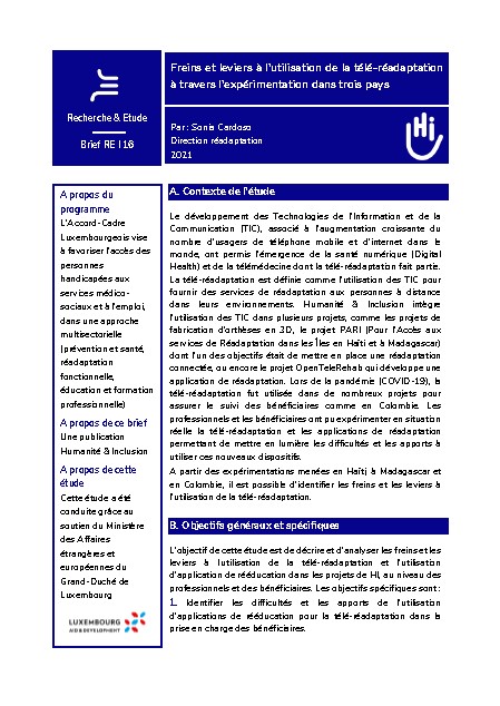 couverture du brief du document 