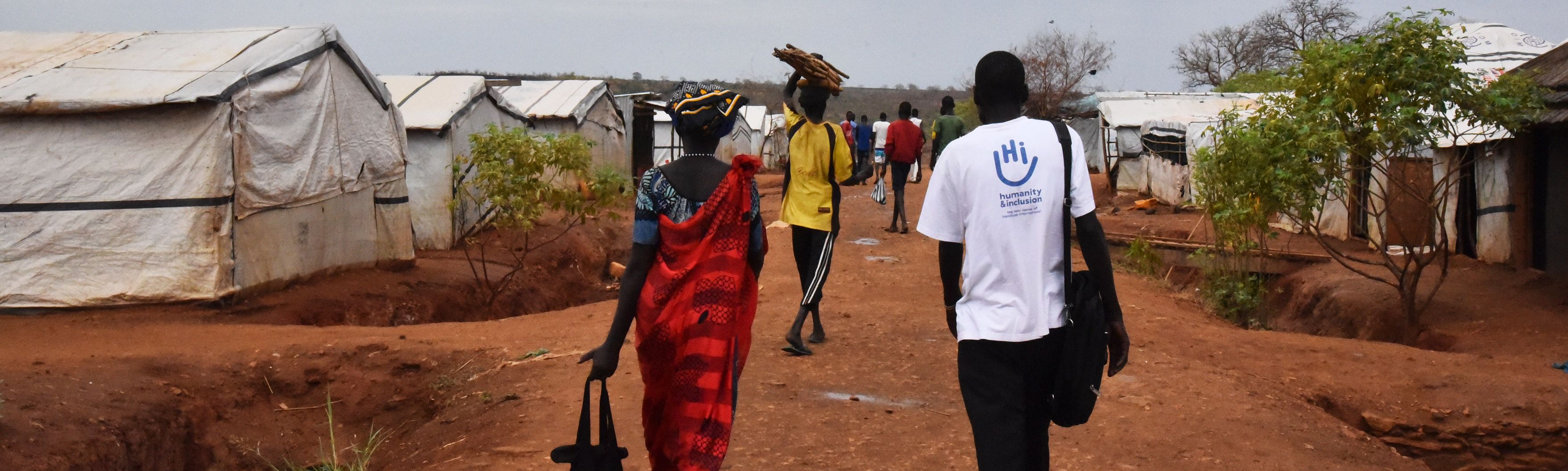 Soudan du Sud, équipe HI dans un site de protection des civils (PoC) dans un camp de déplacés vers Juba.