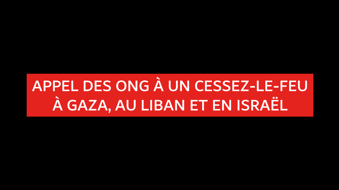 Appel à un cessez-le-feu à Gaza, au Liban et en Israël et à la fin de l'impunité dans un contexte de catastrophe humanitaire croissante et d'escalade des conflits régionaux