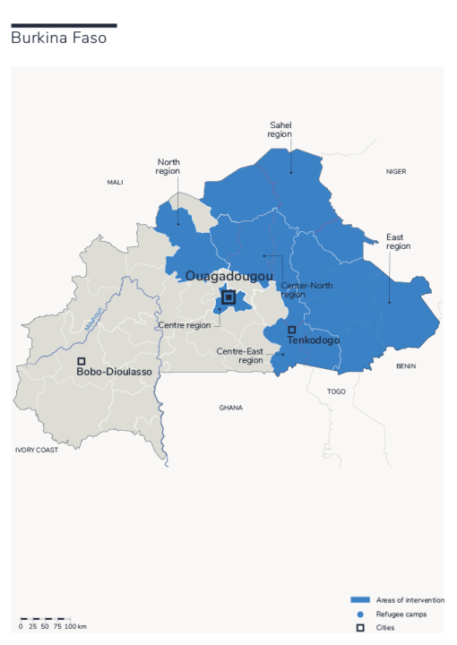 Carte Burkina Faso