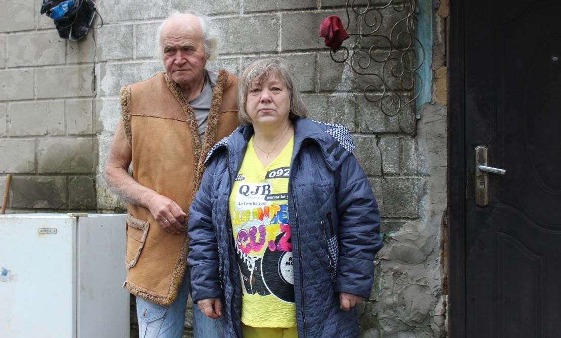 Lyudmyla and her husband; }}