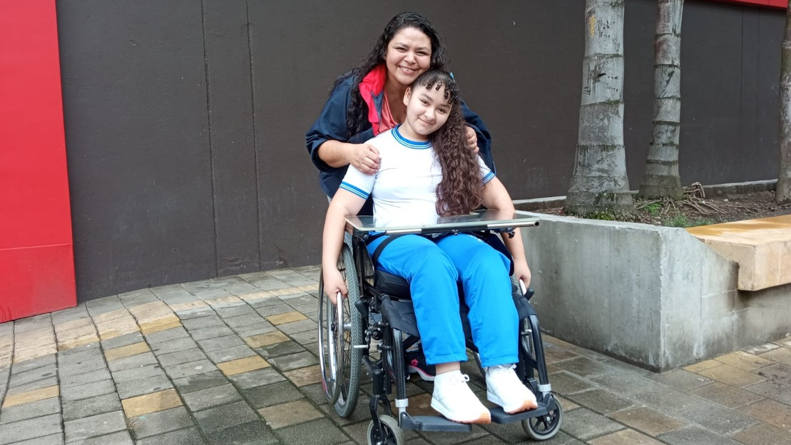 Michelle, a young girl as solid as a rock