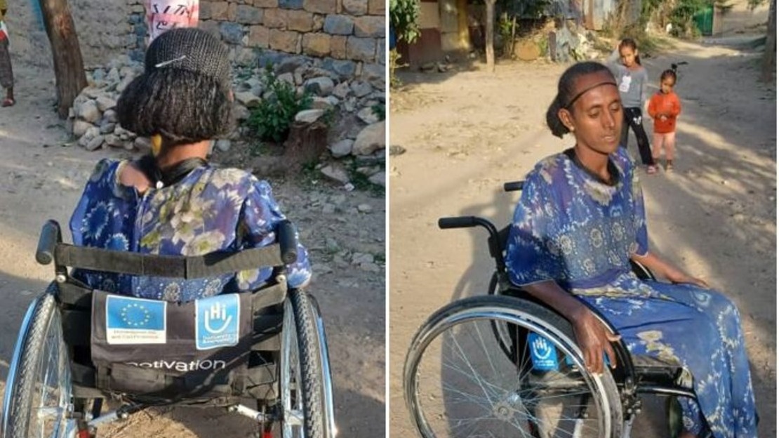Un fauteuil roulant pour Freweyni