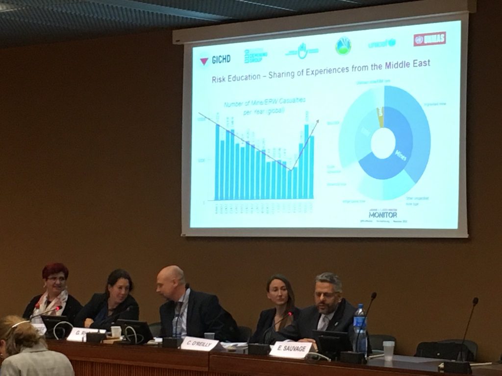 Emmanuel Sauvage in a side event panel at the at 17th MSP